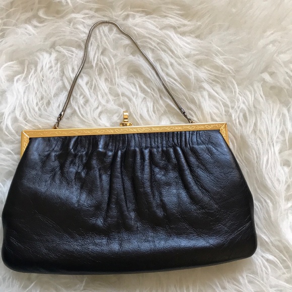 Vintage Clutche Black Bag - Picture 2 of 8